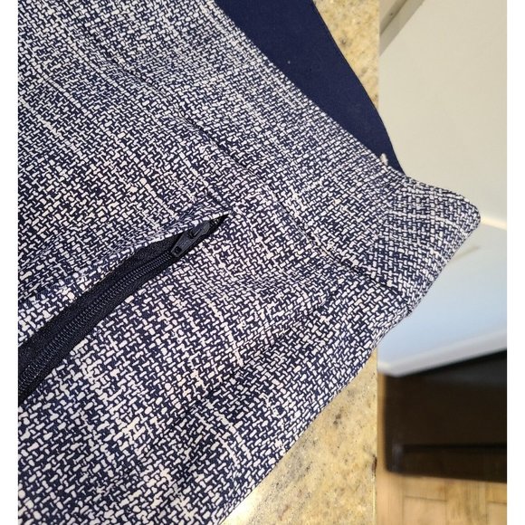 Lane Bryant Plus Size 26 "The Allie" Cropped Navy Tweed Look Stretch Sip Pockets - Picture 11 of 16